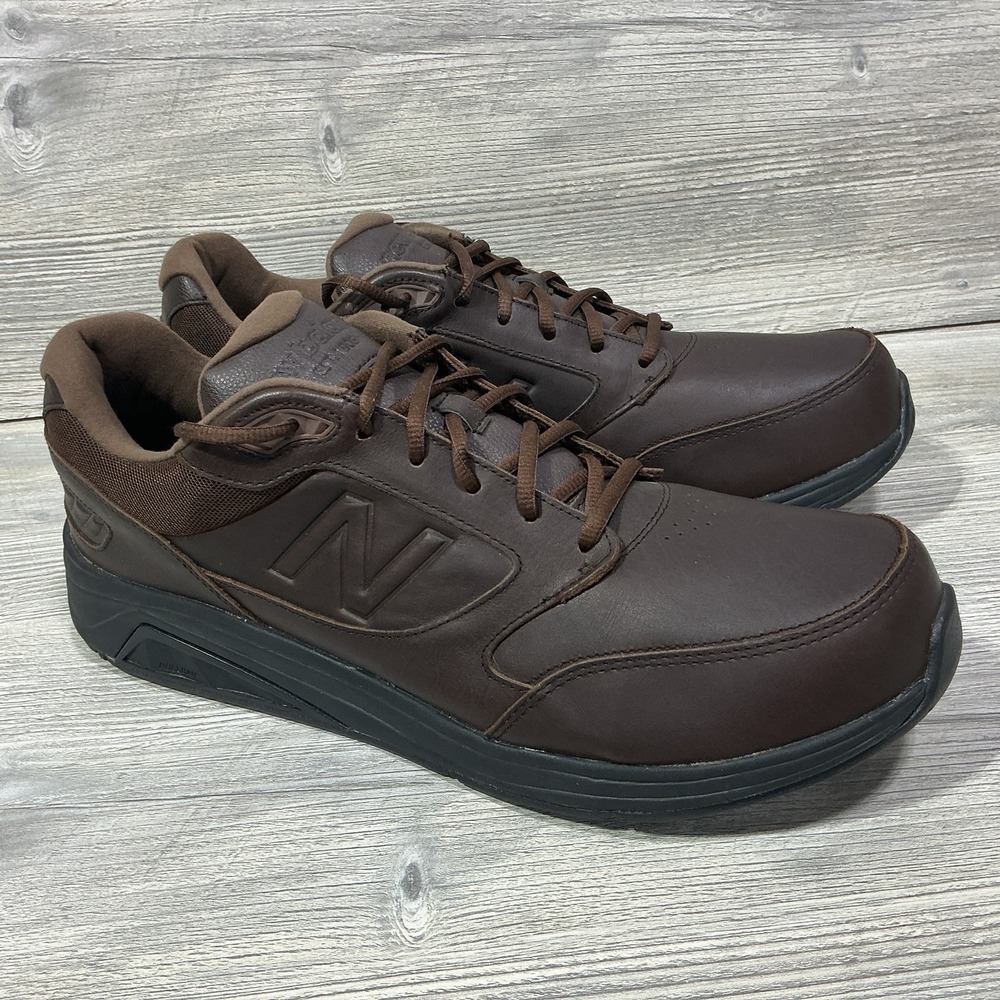 New Balance 928V2 MW928BR2 Brown Leather Walking Comfort Shoes Men's Size 15 D